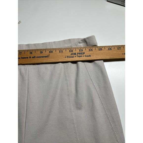 DKNY Pants 10 Medium Pull On Ankle Skinny Fit Cream Beige Career Modern Leggings - Picture 7 of 14